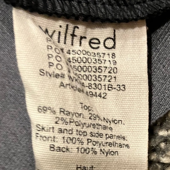 Wilfred Aritzia faux leather black mini long sleeve dress - Picture 10 of 12